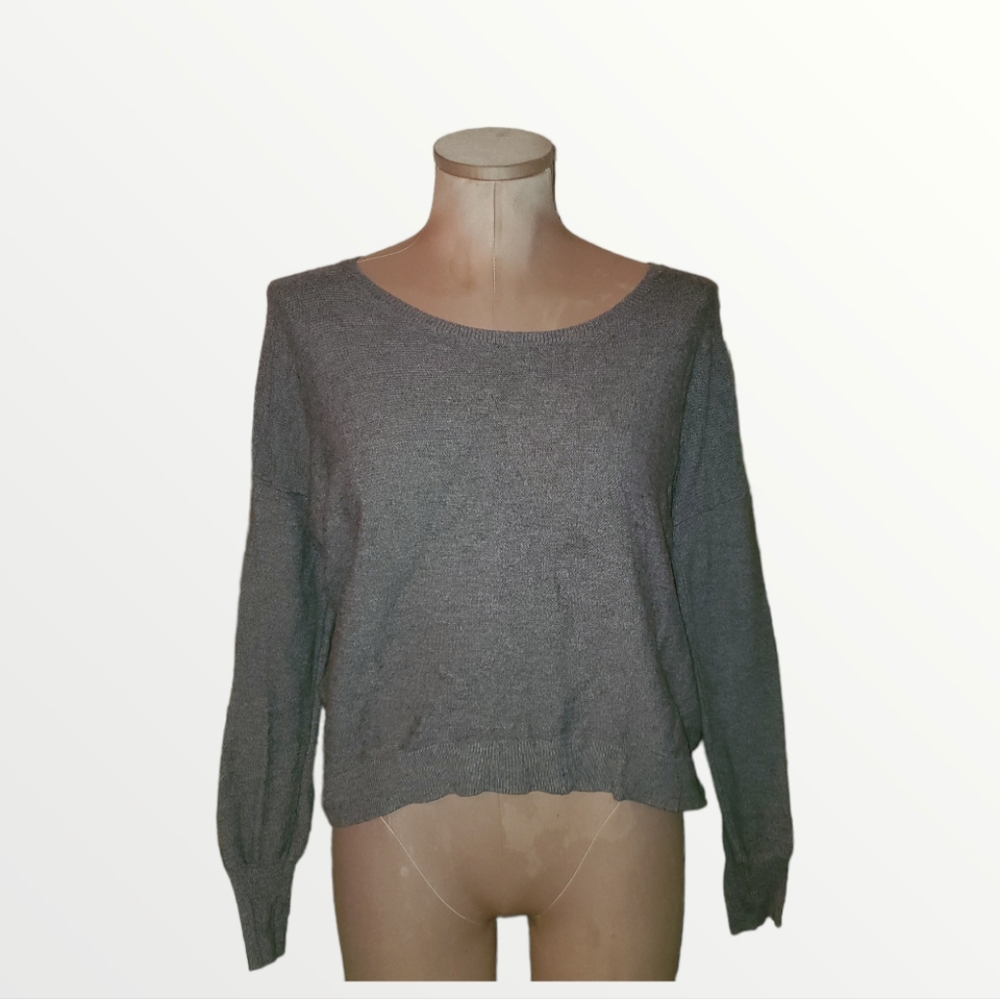 Ladies Zip Back Sweater - Medium